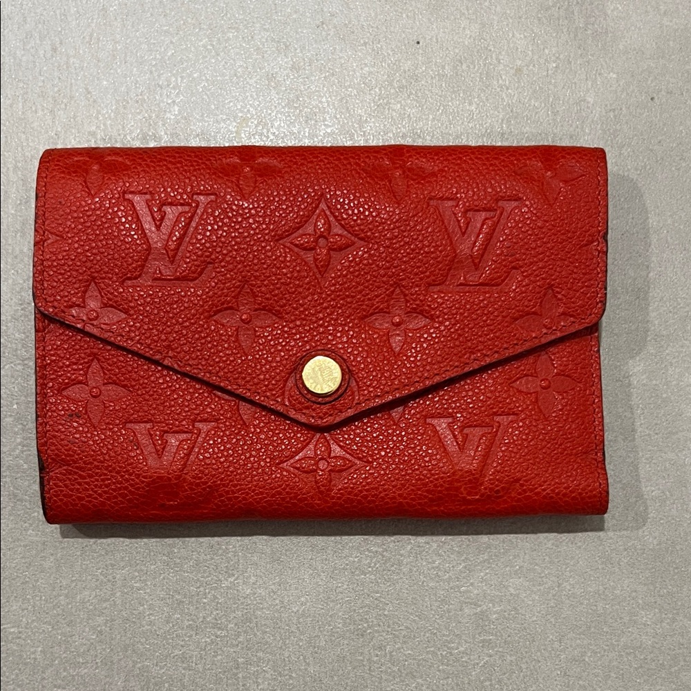 Louis Vuitton Scarlet Embossed Wallet